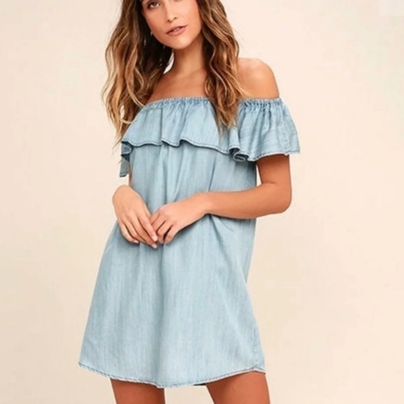 ZARA Denim Dress - Picture 3 of 8